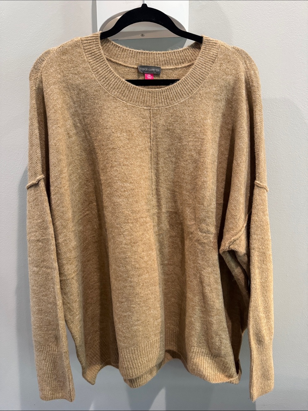 Vince Camuto Camel Crewneck Pullover Sweater